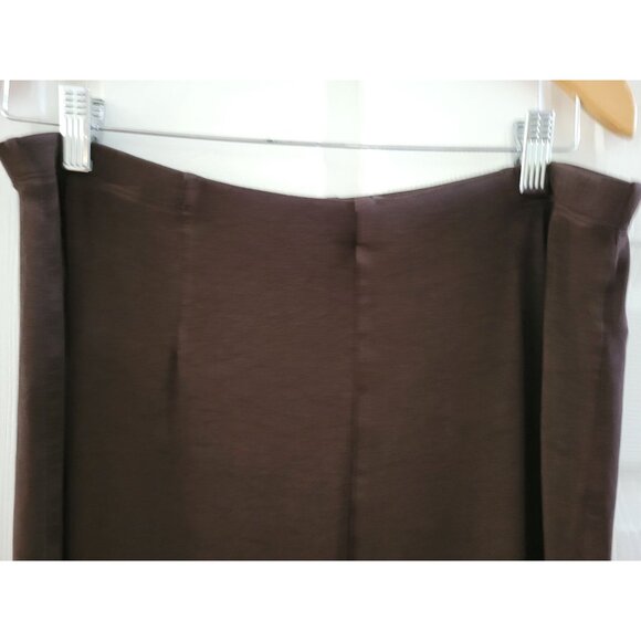 Chicos Women Brown Traveler Pants size Large 2 travel slinky elastic waist - Picture 3 of 6